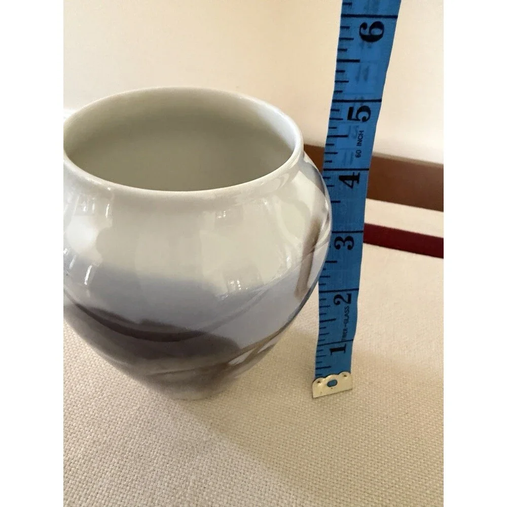 Vintage Bing & Grondahl Art Nouveau Porcelain Bud Vase Chestnut Pod 8814/198